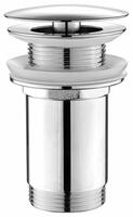 Umyvadlová výpust 5/4“, neuzavíratelná, velká zátka, 10-50mm, chrom | Více - 