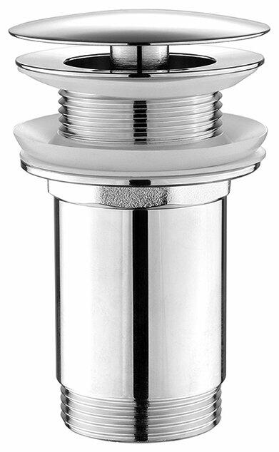 Umyvadlová výpust 5/4“, neuzavíratelná, velká zátka, 10-50mm, chrom