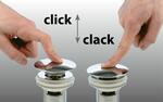 BLOK umyvadlová výpust 5/4“, click-clack, zátka matný černý marquin