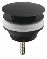 Umyvadlová výpust 5/4“, neuzavíratelná, velká zátka, 10-55mm, černá | Více - 