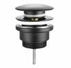 Umyvadlová výpust 5/4“, click-clack, velká zátka, 10-55mm, černá mat