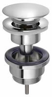 Umyvadlová výpust 5/4“, click-clack, velká zátka, 10-55mm, chrom | Více - 