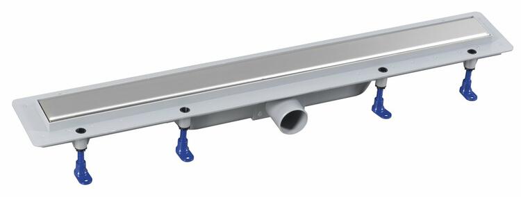 Odtokový žlab s nerezovým roštem i pro dlažbu 71 cm – Polysan Flise, L-710, DN50