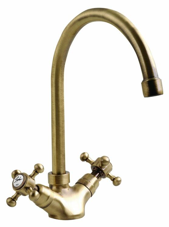 ANTEA stojánková dřezová baterie, výška 275mm, bronz