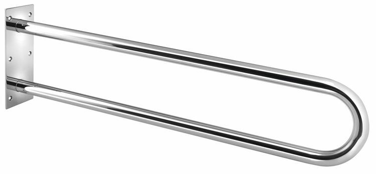 HANDICAP opěrné pevné madlo tvar U 813mm, nerez lesk