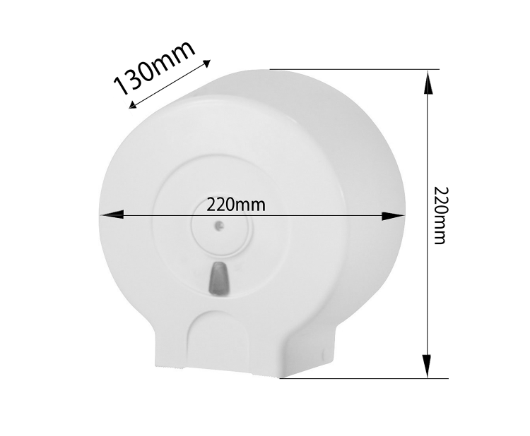 Zásobník na toaletní papír do Ø 19cm, ABS, bílá