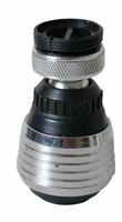 Perlátor s kloubem a přepínačem, redukce (M22x1 a M24x1) chrom a plast | Více - 