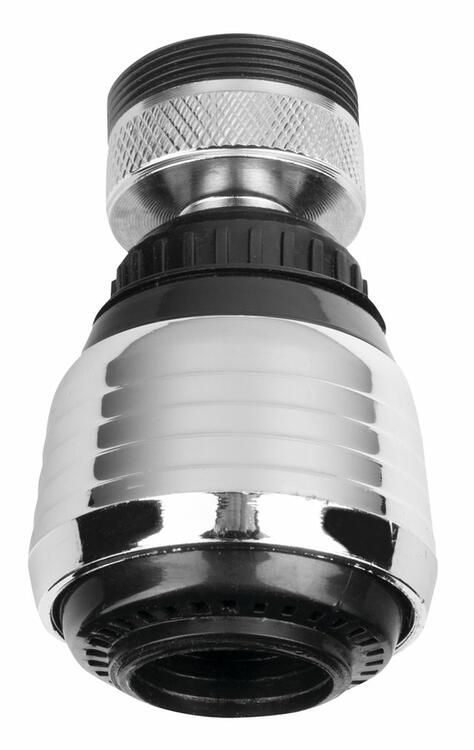Perlátor s kloubem a přepínačem, vnitřní závit M22x1, vnější závit M24x1, ABS/chrom