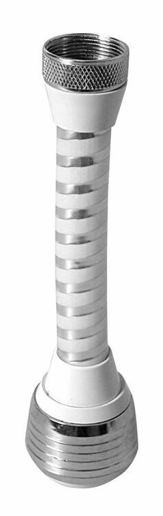 Perlátor dlouhý s přepínačem, vnitřní závit M22x1, chrom a plast