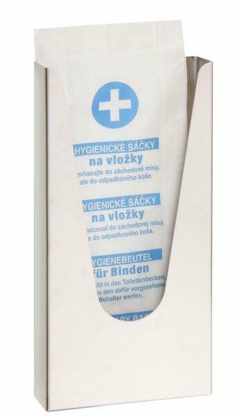 Zásobník na papírové sáčky HygBag, 120x240x32mm, nerez mat