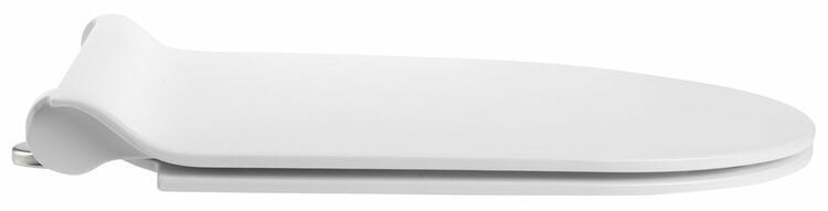 WC sedátko, SLIM, Soft Close, Quick Release, bílá/chrom