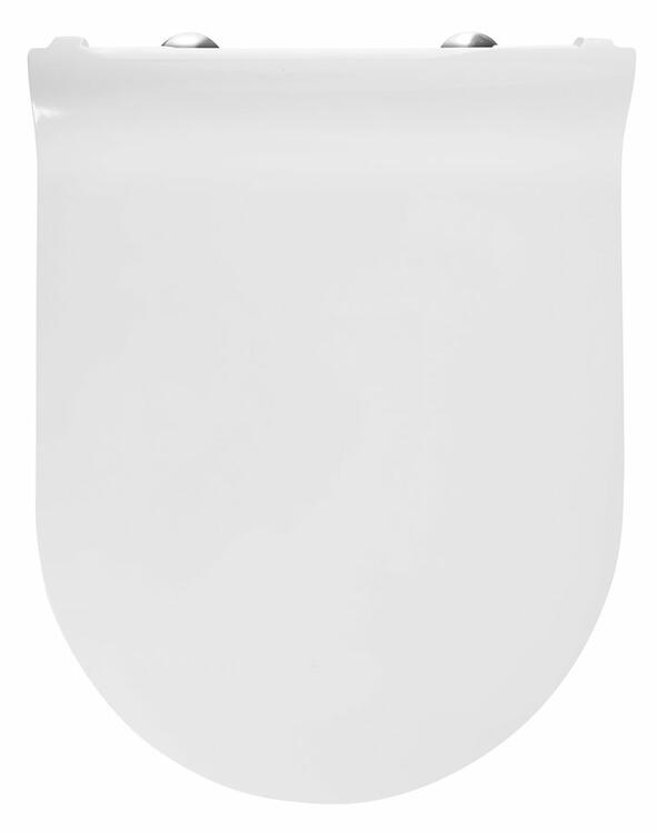 WC sedátko, SLIM, Soft Close, Quick Release, bílá/chrom