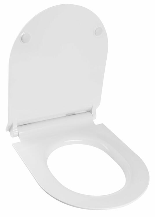 WC sedátko, SLIM, Soft Close, Quick Release, bílá/chrom