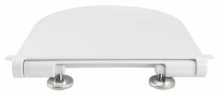 WC sedátko, SLIM, Soft Close, Quick Release, bílá/chrom