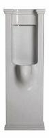 WALDORF urinál na postavení se zakrytým přívodem vody 44x124,5 cm, včetně sifonu, bílá | Více - 