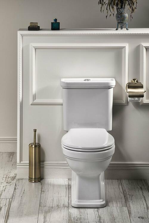 ROMANCE WC štětka na postavení, bronz
