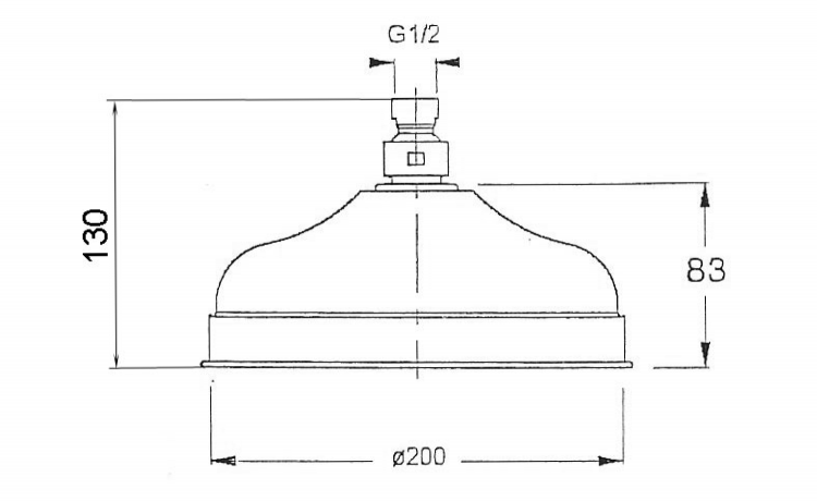 Hlavová sprcha růžové zlato – Sapho ANTEA SOF2007