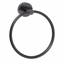 X-ROUND BLACK držák ručníků kruh, černá mat | Více - 