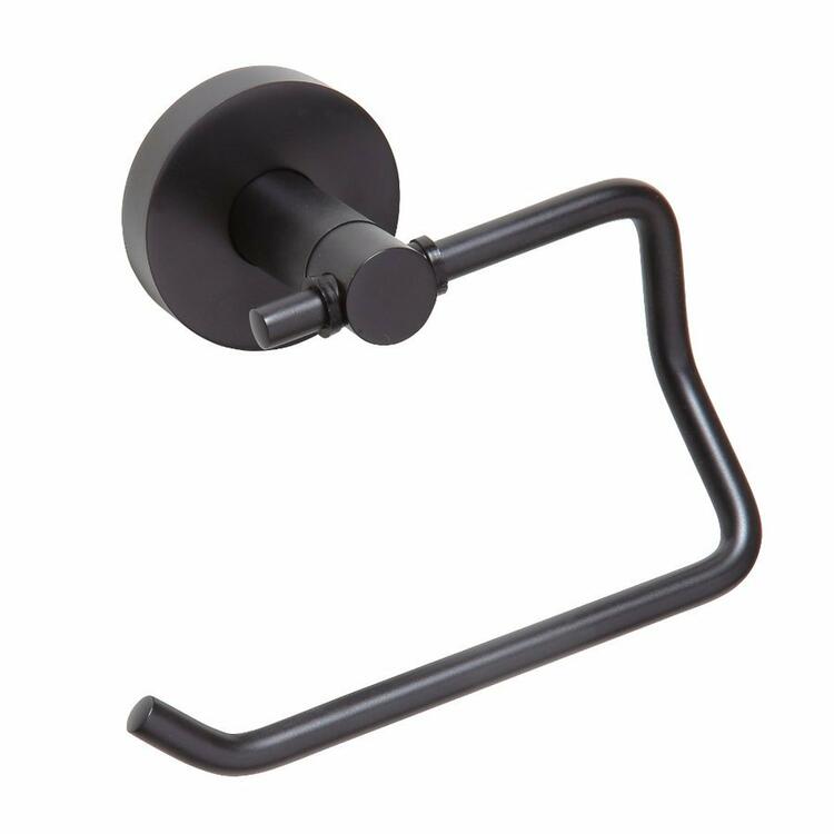 X-ROUND BLACK držák toaletního papíru, černá mat