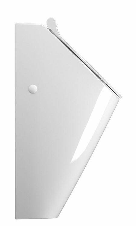 COMMUNITY urinál se zakrytým přívodem vody s otvory pro víko, Rimless, 31x65cm, bílá ExtraGlaze