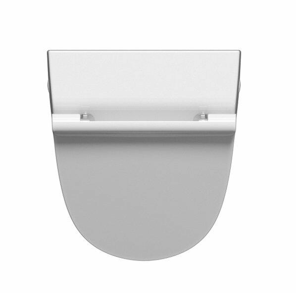 COMMUNITY urinál se zakrytým přívodem vody s otvory pro víko, Rimless, 31x65cm, bílá ExtraGlaze