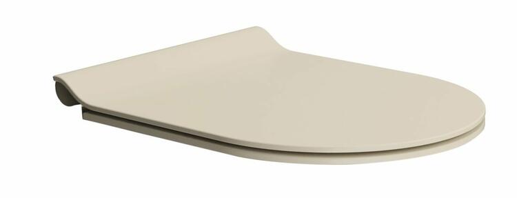 PURA WC sedátko, SLIM, Soft Close, Quick Release, creta mat/chrom