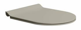 WC sedátko, SLIM, Soft Close, Quick Release, tortora mat/chrom | Více -