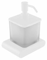 FLORI dávkovač mýdla, 300ml, mléčné sklo, bílá mat | Více - 