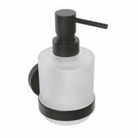 X-ROUND BLACK dávkovač mýdla 200ml, mléčné sklo, černá mat | Více - 