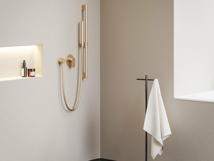 EL 062.60RGB.O1 Podomítková baterie 1-cestná s tělesem, růžové zlato kartáčované