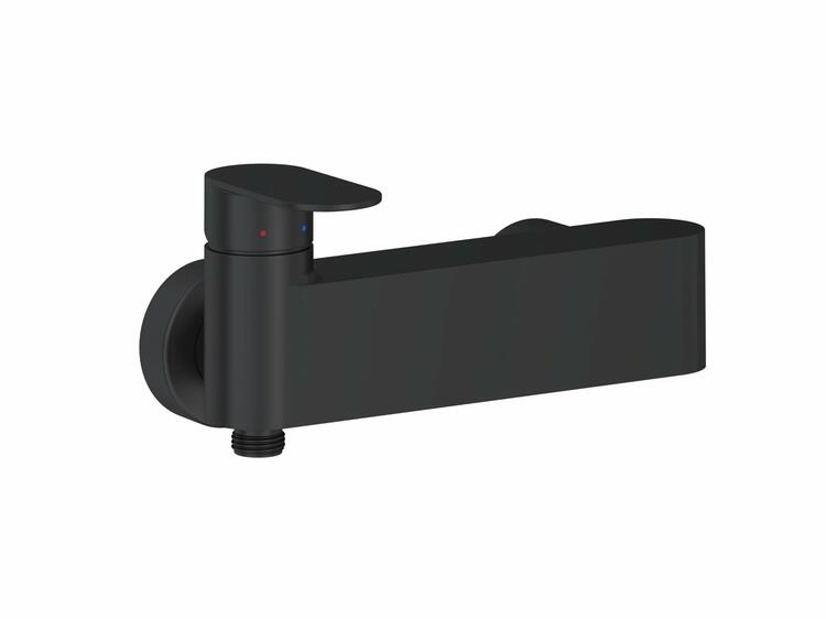CR II 032.20BL Sprchová nástěnná baterie bez sprchového setu, černá