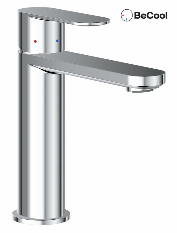 CR II 014.01CR Umyvadlová stojánková baterie BeCool 175 mm bez výpusti, chrom