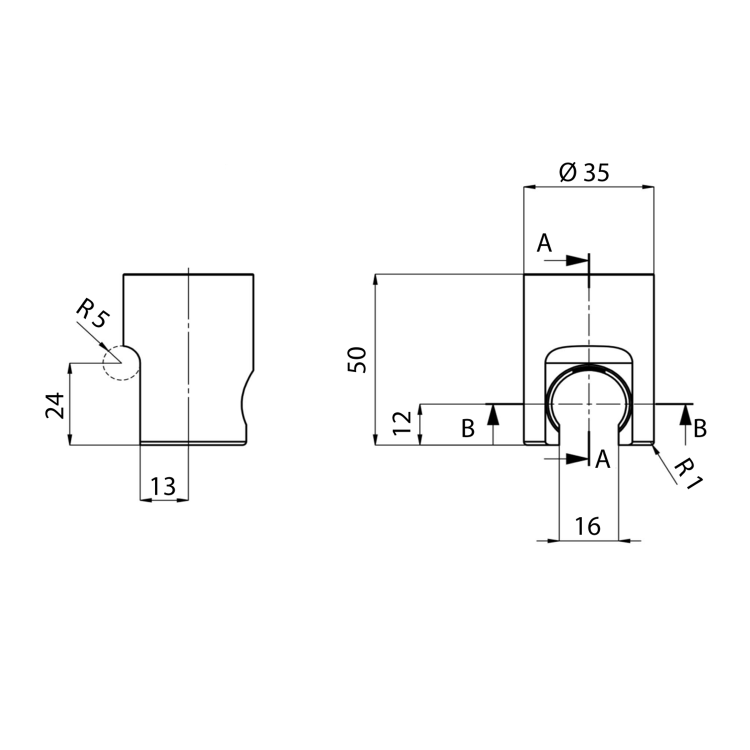 Držák sprchy kulatý, pevný zlato – Sapho SD717