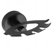 X-ROUND BLACK držák kartáčků, černá mat | Více - 