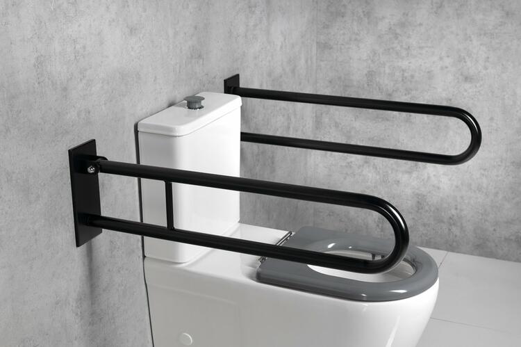 HANDICAP madlo sklopné 813mm, černá mat