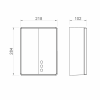 BIGFLOW EVO bezdotykový elektrický osoušeč rukou 220-240V, 2050W, 218x284x102mm, nerez lesk