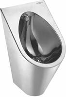 Urinál se zakrytým přívodem vody 360x600x395 mm, nerez mat | Více - 