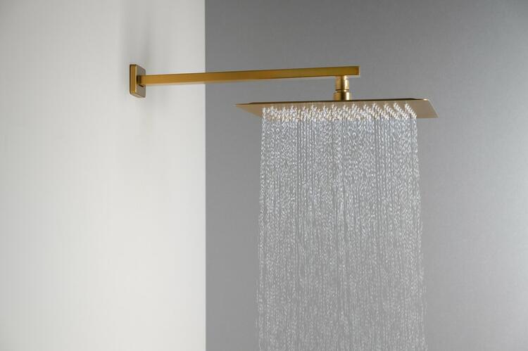SLIM hlavová sprcha, 300x300mm, zlato mat