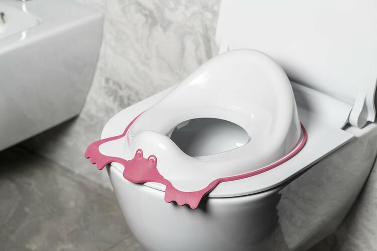 DUCK dětské WC sedátko, růžová
