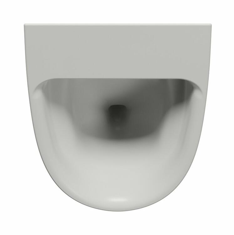 COMMUNITY urinál se zakrytým přívodem vody, 31x54,5cm, cenere mat