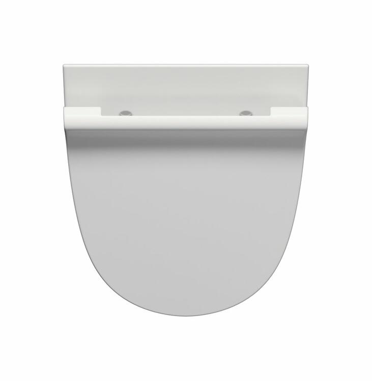 COMMUNITY urinál se zakrytým přívodem vody s otvory pro víko, Rimless, 31x54,5cm, bílá mat