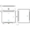 Zrcadlo s oblými rohy s led osvětlením 80×70 cm – Nimco ZP 22003VX