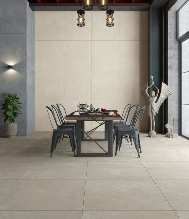 Interiérová dlažba imitace betonu Bona Dea Crema 60x60 cm 1. jakost