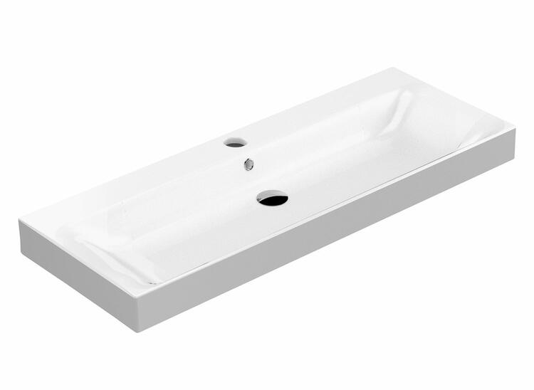 Keramické umyvadlo 120×45 cm bílá – Kerasan CENTO 353401