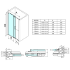 Sprchové dveře 160 cm chrom/transparent – Gelco Dragon GD4616