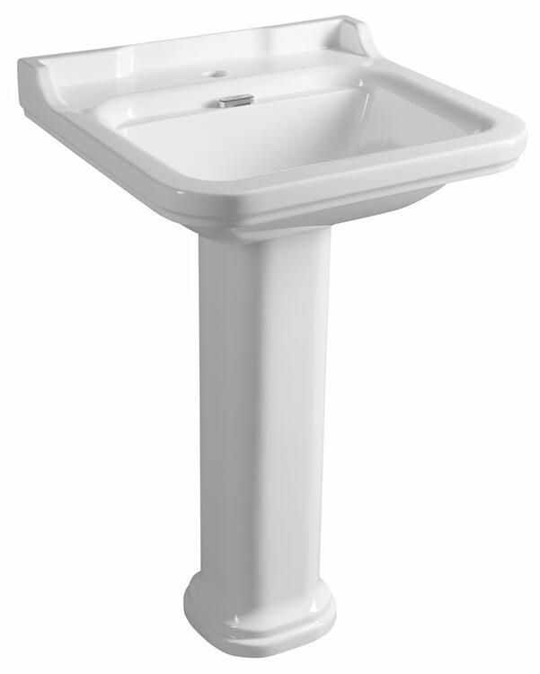 Keramické umyvadlo 60×55 cm bílá – Kerasan WALDORF 4140K1