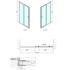 Sprchové dveře 120 cm chrom/transparent – Polysan Easy EL1215