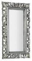 SAMBLUNG zrcadlo ve vyřezávaném rámu 40x70cm, stříbrná | Více - 