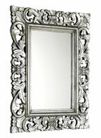 SAMBLUNG zrcadlo ve vyřezávaném rámu 60x80cm, stříbrná | Více - 