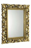 SCULE zrcadlo ve vyřezávaném rámu 70x100cm, zlatá | Více - 